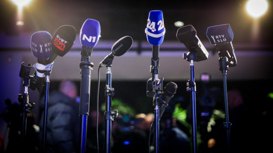 Mikrofoni, mediji, novinarstvo (photo: Daniel Novakovič / STA)