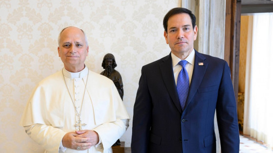 Leon XIV. in Marco Rubio (photo: Vatican Media)