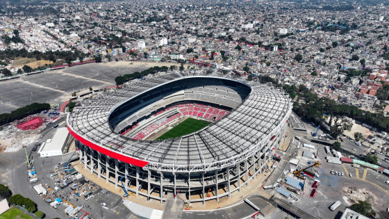Stadion Azteca, najvecji mehiski stadion s kapaciteto 87.000 gledalcev, bo med 11. junijem in 19. julijem prizorisce svetovnega nogometnega prvenstva 2026. (photo: Xinhua/STA)