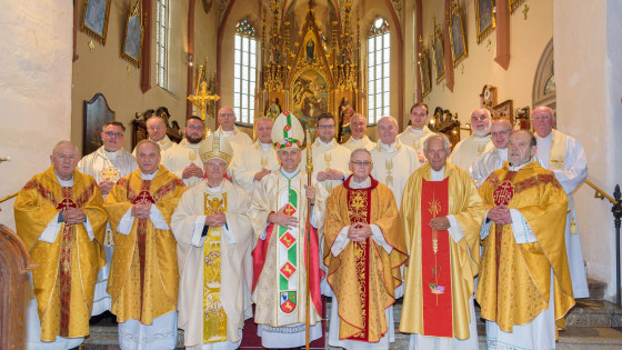 Letošnji duhovniki jubilanti v novomeški škofiji (photo: Asja Hudak)