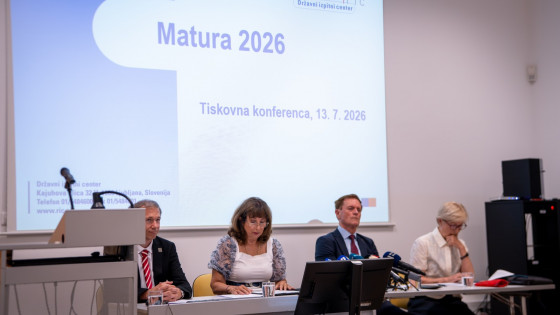 Novinarska konferenca ob predstavitvi rezultatov mature 2026 (photo: Jakob Pintar/STA)