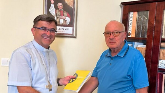 Škof Maksimilijan Matjaž in državni sekretar Vinko Gorenak (photo: Škofija Celje)