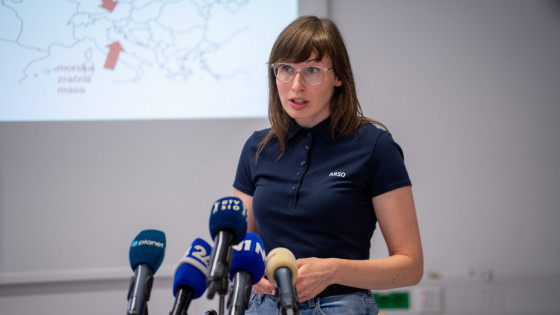 Klimatologinja Katja Kozjek Mihelec (photo: Jakob Pintar/STA)