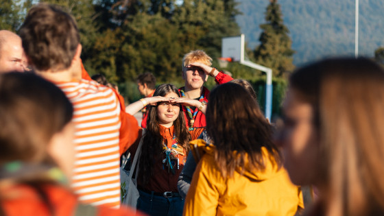 Veselje na srečanju skavtskih voditeljev (photo: Jakob Stele)
