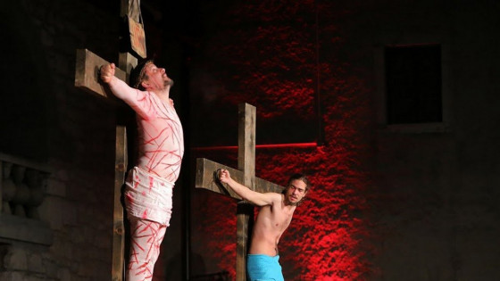 Prizor iz Ribniškega pasijona (photo: Matjaž Maležič)