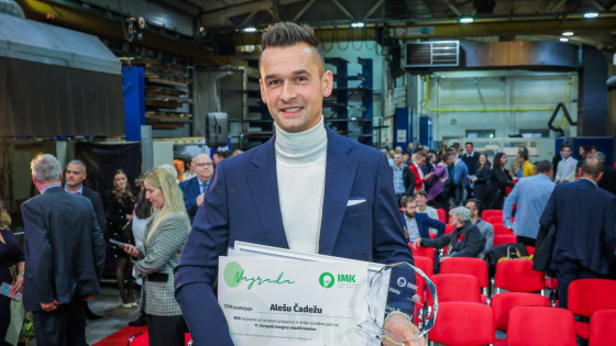 Inovativni kmet 2025 Aleš Čadež (photo: Daniel Novakovič / STA)