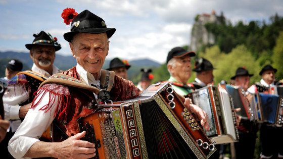 Harmonikaš (photo: Daniel Novakovič / STA)