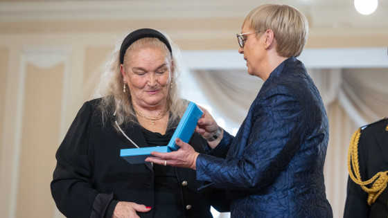 Elda Viler je prejela red za zasluge (photo: STA/Bor Slana)