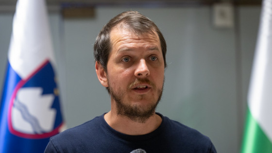 Predstavnik Civilne iniciative za Ljubljano Klemen Fajs (photo: Bor Slana / STA)