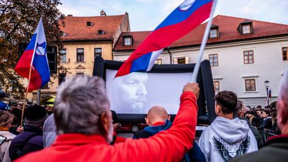 Protestni shod na Glavnem trgu v Novem mestu (photo: Rok Mihevc)