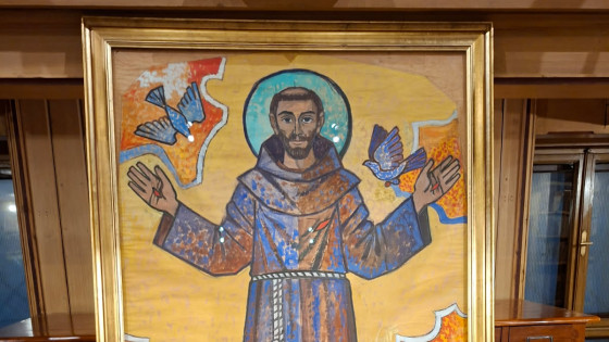 Kregarjeva slika sv. Frančiška Asiškega (photo: ARO)