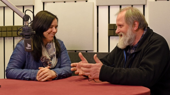 Mateja Feltrin Novljan in p. Karel Gržan (photo: Rok Mihevc)