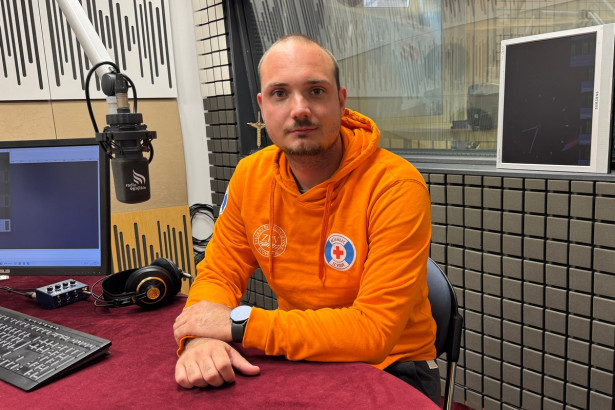 Jakob Grbac z Zveze reševalcev iz vode (photo: Rok Mihevc)