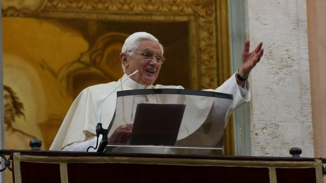 Benedikt XVI. nagovor (foto: p. Robert Bahčič)