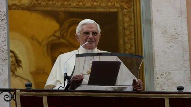 Benedikt XVI. nagovor (foto: p. Robert Bahčič)