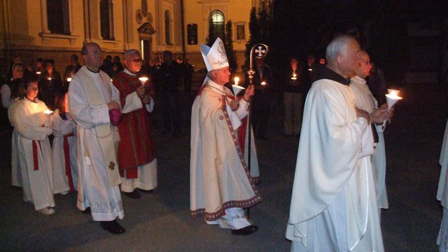 Procesija Brezje - Večer slovenskih krščanskih izročil 2010 (foto: ARO)