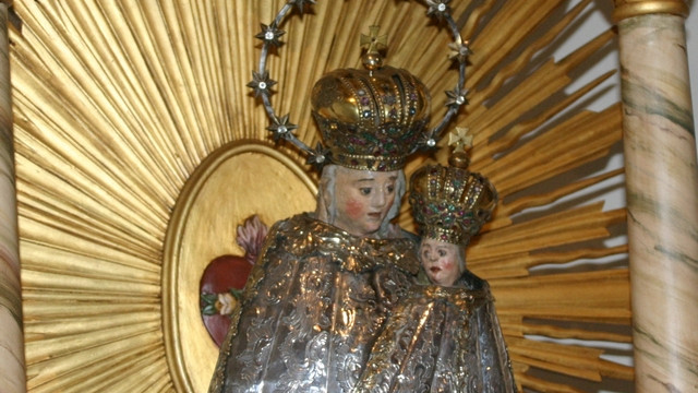 Kip višarske Marije (foto: Izidor Šček; Kip višarske Marije)