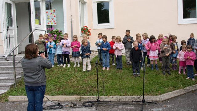 Blagoslov vrtca na Vrhniki (foto: Marko Smodiš)