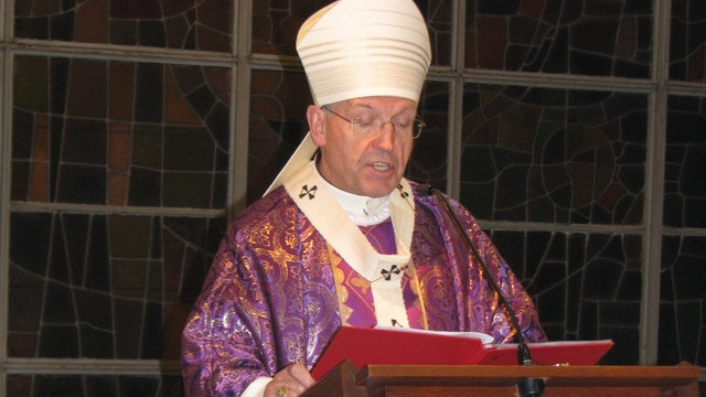 Nadškof Stres med pridigo (foto: ARO)