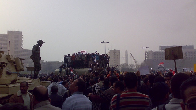 Protest v Kairu (foto: Wikimedia Commons)