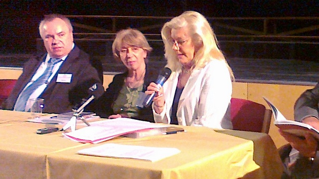 Olga Budja na konferenci slovenskih glasbenikov iz sveta in Slovenije (foto: Matjaž Merljak)