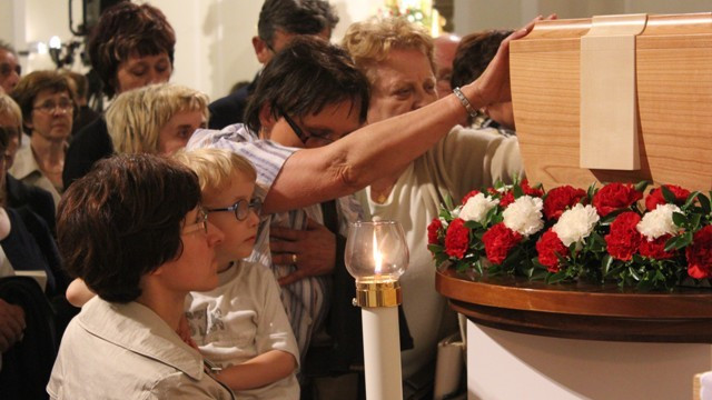 Relikvije bl. Aljozija Grozdeta na Zaplazu (foto: Gregor Lotrič)