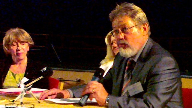 Tomaž Kuhar na konferenci slovenskih glasbenikov v Pliberku (foto: Matjaž Merljak)