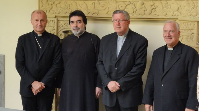 Obisk na Nadškofiji Ljubljana;Jamnik, Bigović, Hočevar, Rojc (foto: TU SŠK)