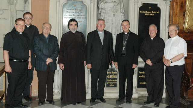 Obisk nadškofa Hočevarja in prodekana Bigovića v Mariboru (foto: Nadškofija Maribor)