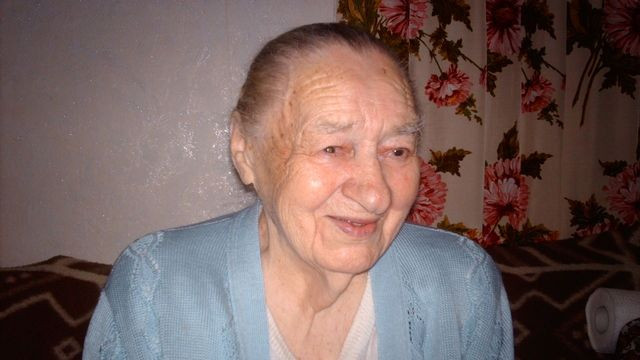 95-letna Marija Richter iz Essna (foto: Arhiv slovenske misije v Essnu)