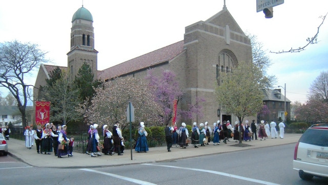 Velikonočna procesija pri Mariji Vnebovzeti (foto: Tone Ovsenik)
