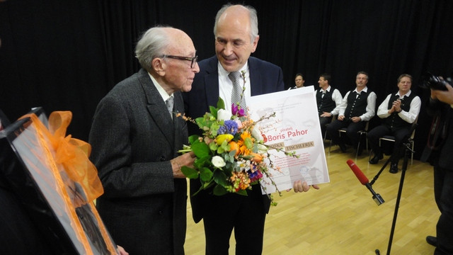 Tischlerjeva nagrada Borisu Pahorju (foto: Matjaž Merljak)