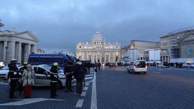 Mediji v Vatikanu (foto: p. Robert Bahčič)
