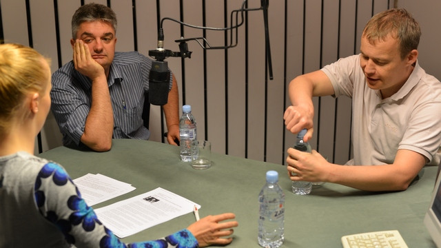 Goran Novkovič in Matej Lahovnik gosta oddaje Pogovor o (foto: Rok Mihevc)