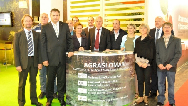Minister Židan in ministrica Komel na sejmu AGRA (foto: USZS)