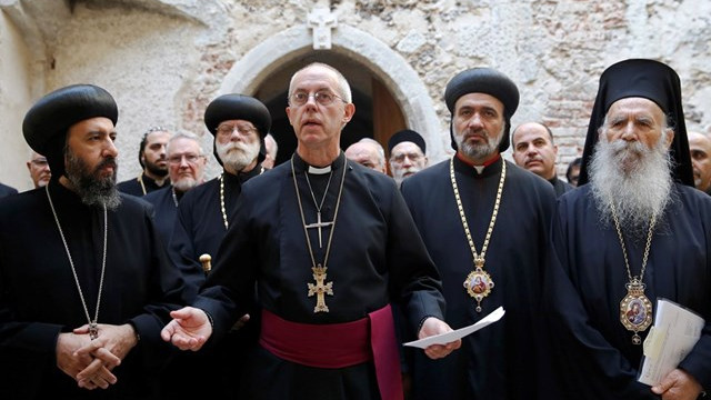 verski voditelji v molitvi za mir (foto: Radio Vatikan)