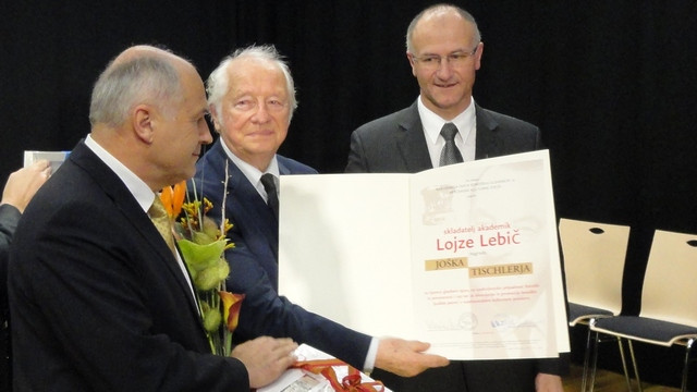 Lojze Lebič je prejel 36. Tischlerjevo nagrado (foto: Matjaž Merljak)