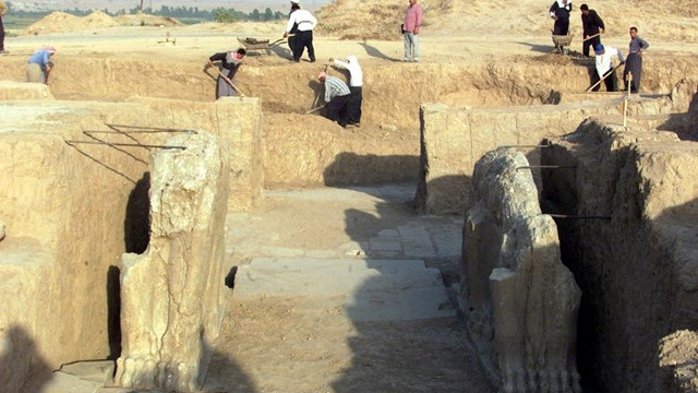 Arheološko najdišče v Nimrudu (foto: Radio Vatikan)