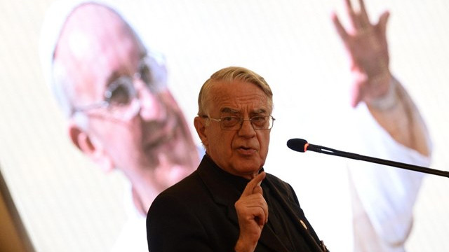 p. Federico Lombardi v Sarajevu (foto: Radio Vatikan)