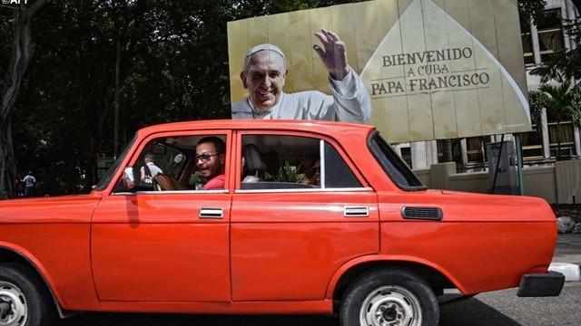 Papež na Kubi (foto: Radio Vatikan)