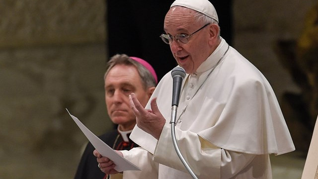 Papež nagovoril zbrane (foto: Radio Vatikan)