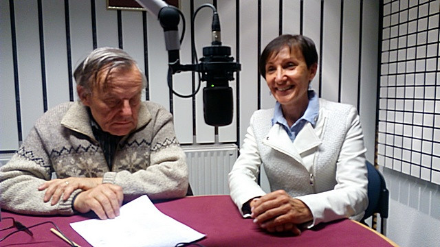 Profesorja fizike Boris Kham in Jolanda Orgel (foto: Blaž Lesnik)