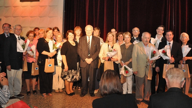 Profesorski zbor ob zaključku lanskega leta (foto: Svobodna Slovenija)