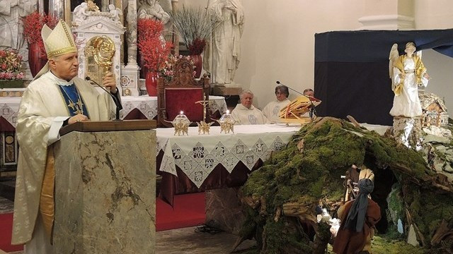 Nadškof Zore na Brezjah (foto: p. Ivan Rampre/RV)