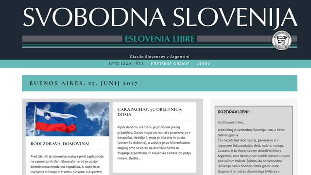Nova podoba Svobodne Slovenije (foto: svobodnaslovenija.com.ar)