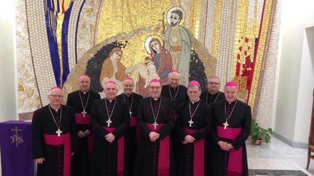 Slovenski škofje na ad limina (foto: Twitter račun nadškofa Zoreta)
