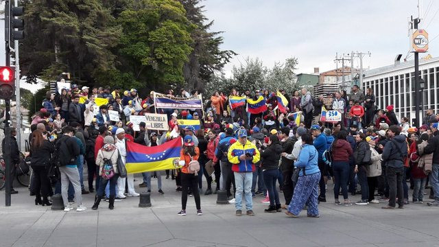 Podpora Venezueli v Čilu (foto: Branko Šuštar)