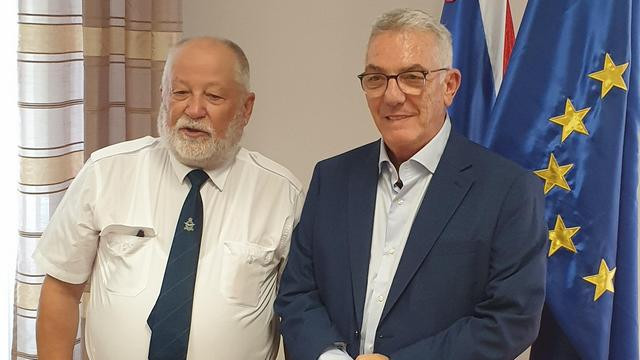 Minister Česnik in Ilan Chester (foto: USZS)