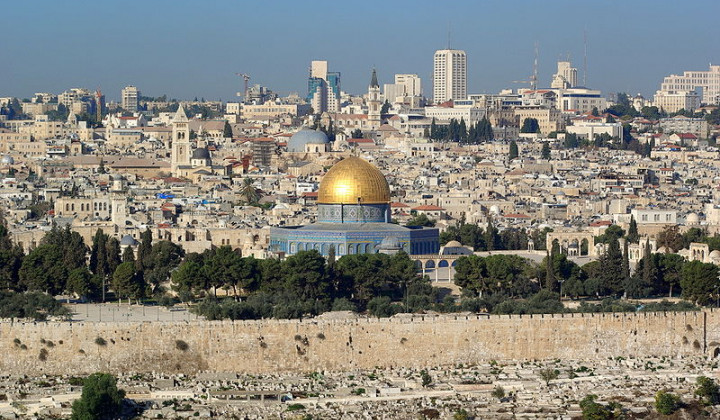 Jeruzalem, pogled z Oljske gore (foto: Wikipedia)