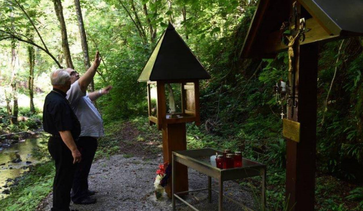 škof Glavan pri Grozdetovem križu (foto: škofija Novo mesto)